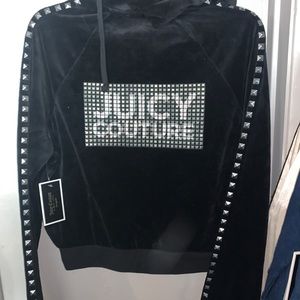 NWT JUICY COUTURE VELOUR ZIP HOODIE